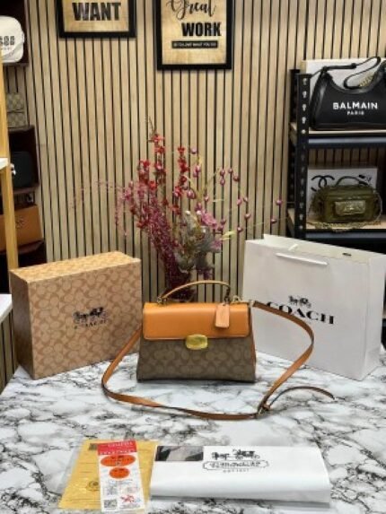 Coach Eliza Top Handle Sling With OG Box And Dust Bag With Carry Bag - Best Price Online - Bootery
