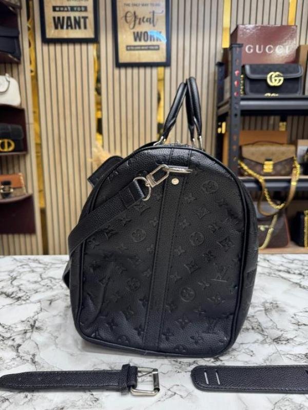 Buy Louis Vuitton Keep All Bandouliere Embossed Duffle Bag With Dust Bag Online in India - Bootery - Image 3