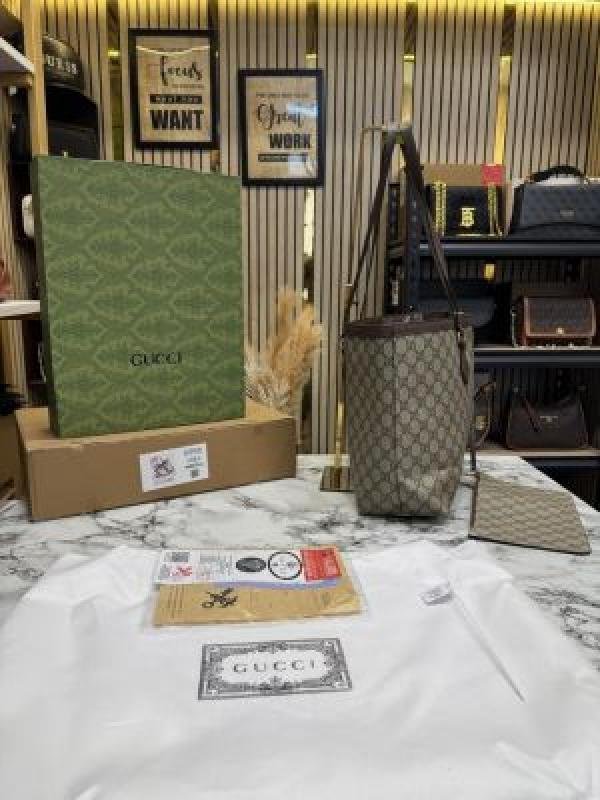 Gucci GG Supreme Tote Bag With Double Og Box And Dust Bag - Best Price Online - Style 1 - Bootery - Image 8