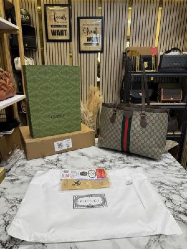 Gucci GG Supreme Tote Bag With Double Og Box And Dust Bag - Best Price Online - Style 1 - Bootery - Image 7