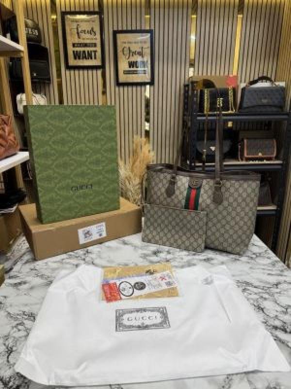 Gucci GG Supreme Tote Bag With Double Og Box And Dust Bag - Best Price Online - Style 1 - Bootery - Image 6