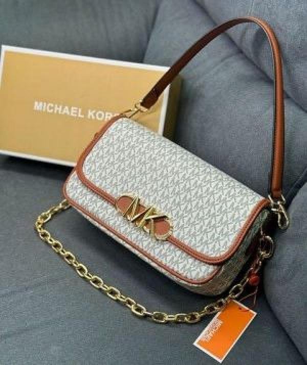 Michael Kors MK Parker Leather Shoulder Bag With OG Box And Dust Bag With Shoulder Strap With Carry Bag - Best Price Online - Style 2 - Bootery - Image 3
