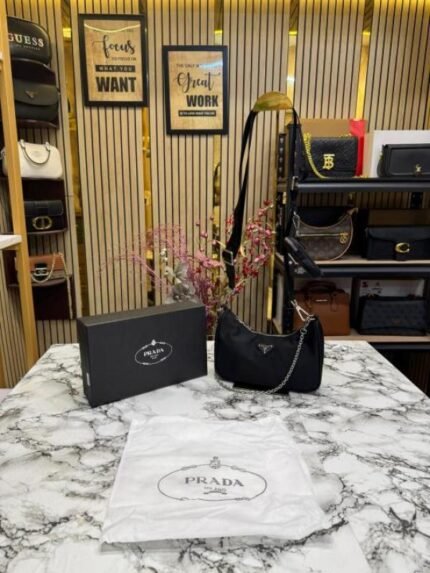 Prada Re-edition 2005 Nylon Premium Quality Shoulder Bag With Box And Dust Bag Price in India - Buy at Bootery