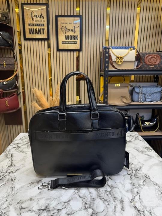 Montblanc Executive Premium Traveller Leather Office Bag Price in India - Buy at Bootery - Image 4