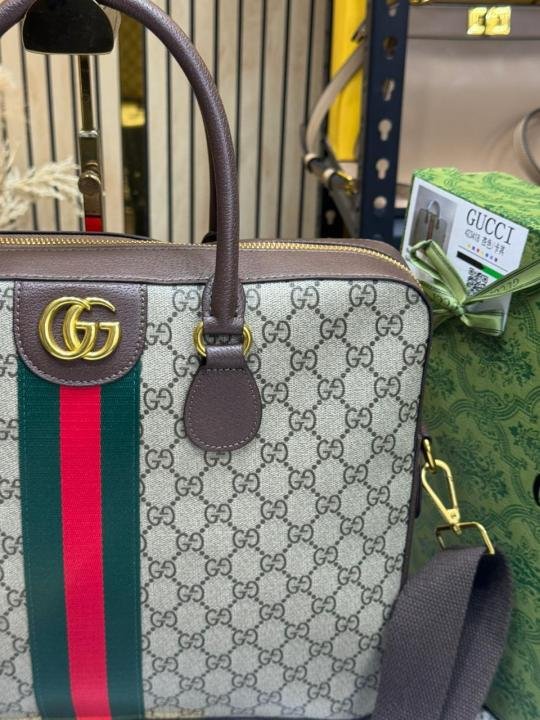 Gucci Ophidia GG Supreme Stripe Briefcase With Box And Dust Bag - Best Price Online - Style 2 - Bootery - Image 4