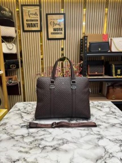 Buy Montblanc Embossed Premium Quality Laptop Bag Online in India - Style 2 - Bootery