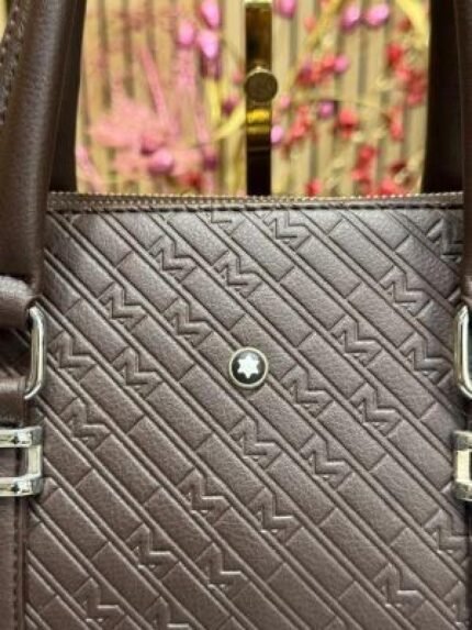 Buy Montblanc Embossed Premium Quality Laptop Bag Online in India - Style 2 - Bootery - Image 2