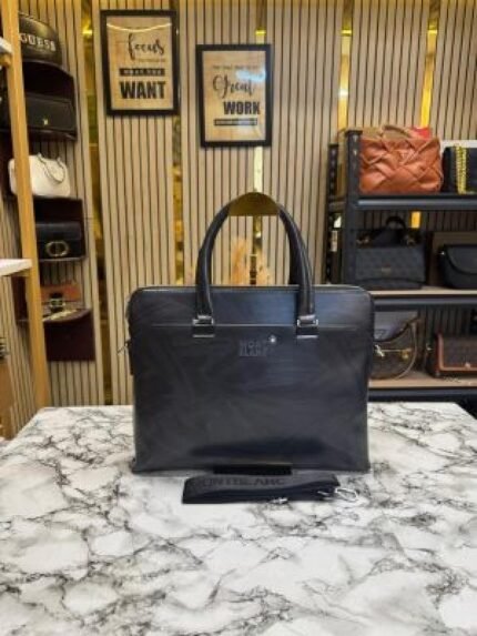 Montblanc Polished Premium Quality Laptop Bag With Strap Price in India - Style 3 - Buy at Bootery