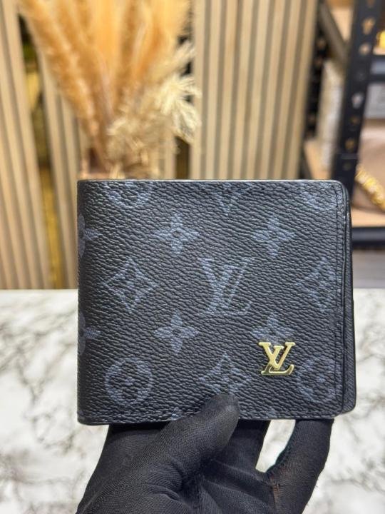 Louis Vuitton Lv Logo Black Monogram Wallet With Box - Best Price Online - Bootery - Image 3