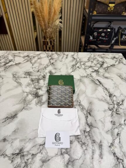 Buy Goyard Signature Chevron Compact Wallet With Box And Dust Bag Online in India - Style 3 - Bootery