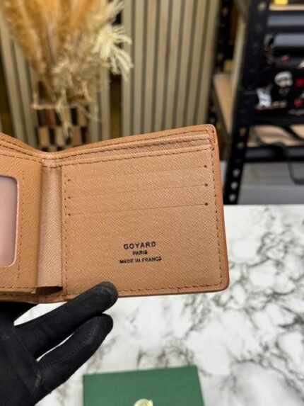 Buy Goyard Signature Chevron Compact Wallet With Box And Dust Bag Online in India - Style 3 - Bootery - Image 2