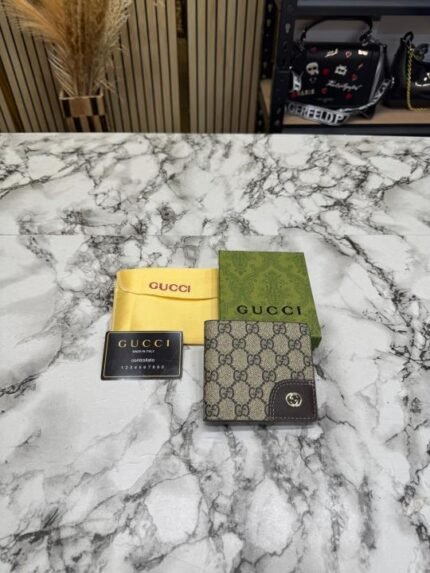 Gucci GG Supreme Canvas Bi-fold Wallet With Box And Dust Bag Price in India - Buy at Bootery