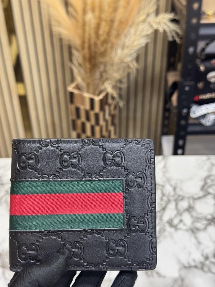 Gucci GG Supreme Embossed Stripe Bi-fold Wallet With Box And Dust Bag Including Card - Best Price Online - Bootery - Image 7