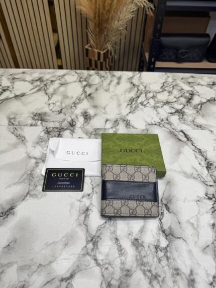 Buy Gucci GG Supreme Bi-fold Leather Wallet With Box Including Card Online in India - Bootery