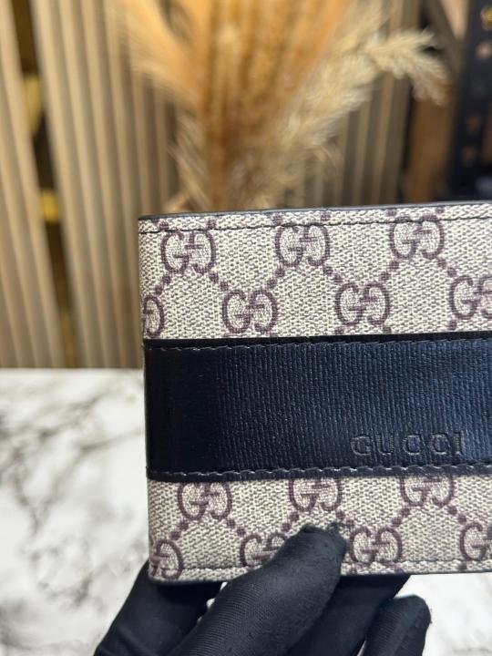 Buy Gucci GG Supreme Bi-fold Leather Wallet With Box Including Card Online in India - Bootery - Image 5