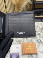 Buy Coach Signature Stripe Leather Bi-fold Wallet With Box Including Card Online in India - Bootery - Image 8