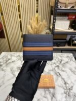 Buy Coach Signature Stripe Leather Bi-fold Wallet With Box Including Card Online in India - Bootery - Image 2