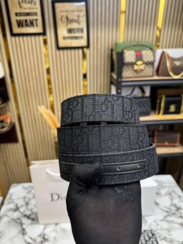 Christian Dior Premium CD Belt & Wallet Combo With Box Dust Bag Carry Bag D65-1 Black - Best Price Online - Bootery - Image 8
