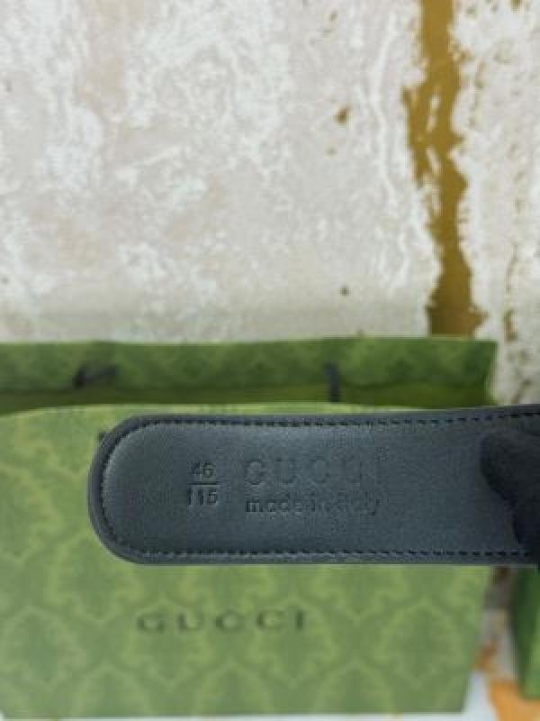 Buy Gucci Premium Quality Belt & Wallet Combo With OG Box Dust Bag Carry Bag G64-2 Black Online in India - Bootery - Image 8