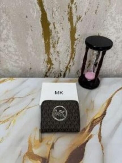 Michael Kors MK Printed Logo Zipper Wallet With Box - Best Price Online - Bootery