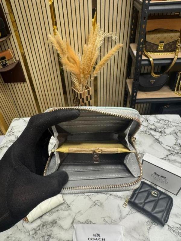 Buy Coach Quilted Zipper Wallet Includes Box And Dust Bag Online in India - Style 3 - Bootery - Image 5