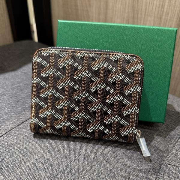 Goyard Chevron Compact Zipper Wallet With Box Price in India - Style 7 - Buy at Bootery