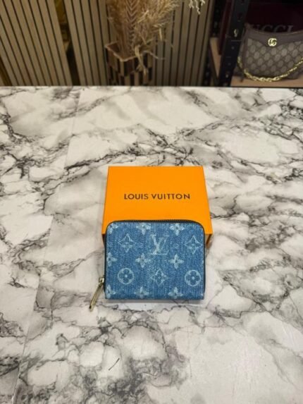 Louis Vuitton LV Denim Monogram Mini Zip Wallet Price in India - Buy at Bootery