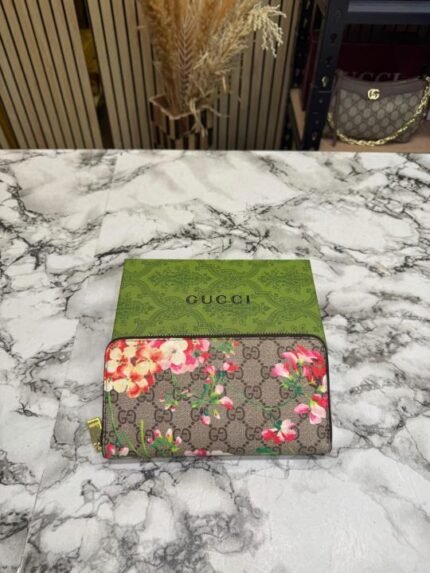 Buy Gucci Floral Monogram Zip Around Long Wallet With Box Online in India - Style 1 - Bootery