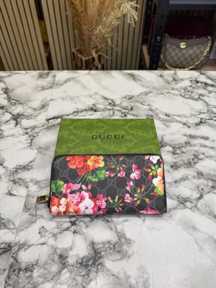 Gucci Floral Monogram Zip Around Long Wallet With Box Price in India - Style 2 - Buy at Bootery