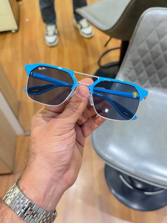 Ray-Ban 04 Silver Blue Black Sunglasses - Best Price Online - Bootery - Image 5