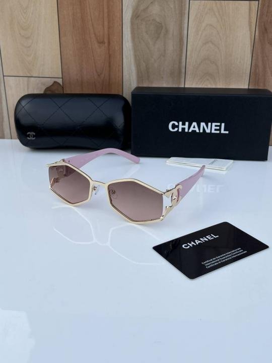 Buy Chanel 98121 Gold Pink Sunglasses Online in India - Bootery - Image 1