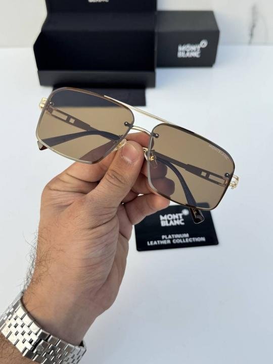 Montblanc 78017 Gold Brown Sunglasses - Best Price Online - Bootery - Image 5