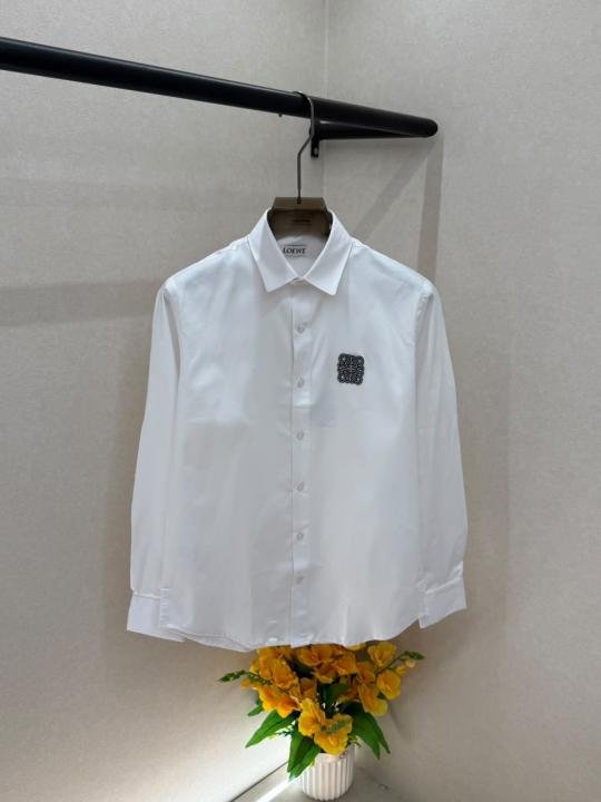 Buy Loewe Embossed Logo Super Premium White Shirt With Brand Box Packing F3581-WH Online in India - Bootery - Image 9