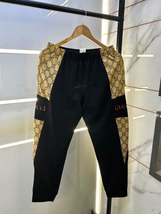 Gucci Gucc White Monogram Super Premium Track Pant With Brand Carry Bag F5053-WH Price in India - Buy at Bootery