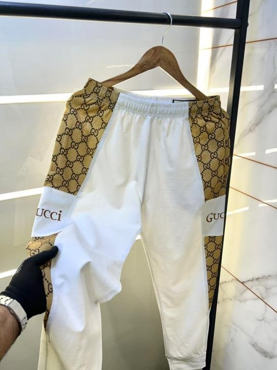 Gucci Gucc White Monogram Super Premium Track Pant With Brand Carry Bag F5053-WH Price in India - Buy at Bootery - Image 3