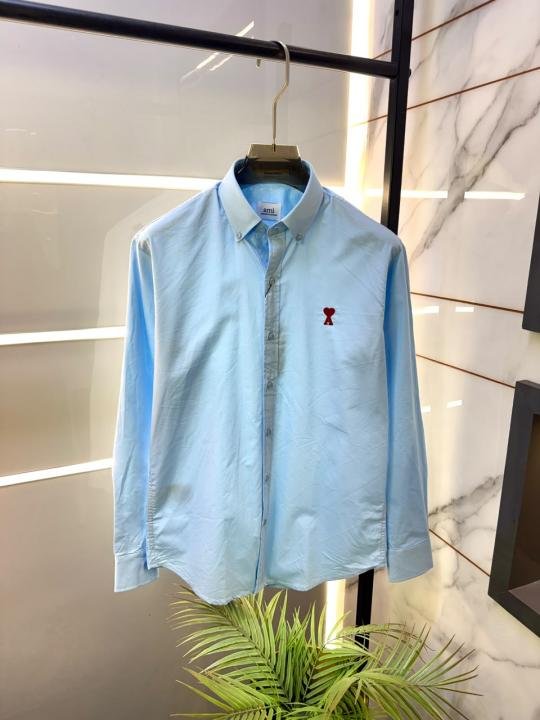 Buy Ami Sky Embroidery Logo Super Premium Shirt With Brand Box Packing F3969-SK Online in India - Bootery