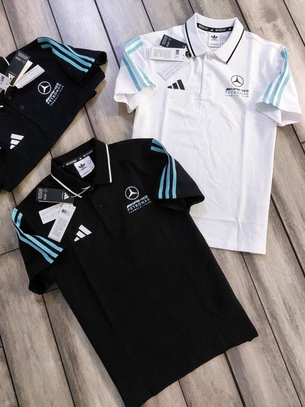 Adidas Adida White Collar Neck Premium Printed Polo T-shirt F5076-WH Price in India - Buy at Bootery - Image 3