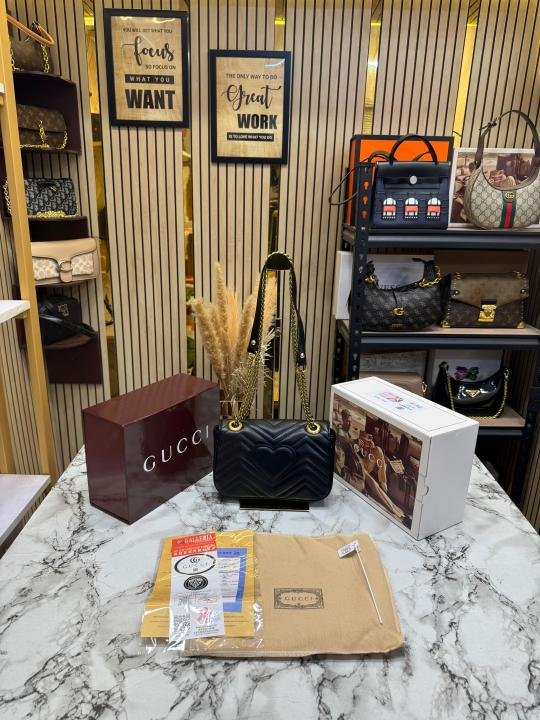 Buy Gucci GG Marmont Premium Quality With Double Box And Dust Bag Online in India - Style 1 - Bootery - Image 3