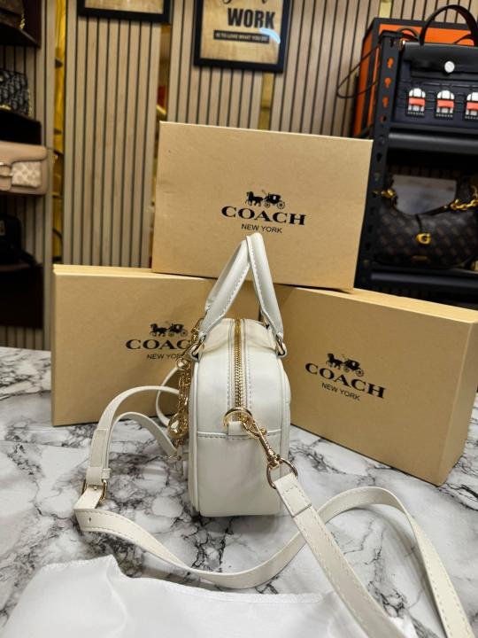 Coach Mini Boston Top Handle Crossbody Bag With Charm Chain With Box And Dust Bag Price in India - Style 3 - Buy at Bootery - Image 3