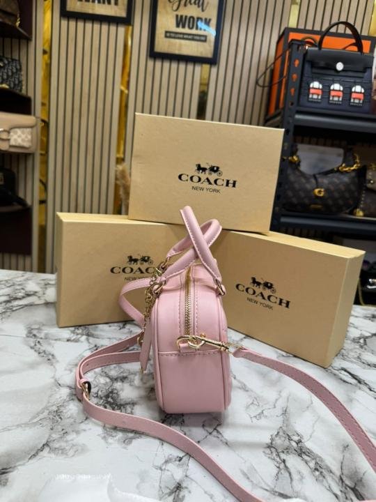 Buy Coach Mini Boston Top Handle Crossbody Bag With Charm Chain With Box And Dust Bag Online in India - Style 4 - Bootery - Image 4