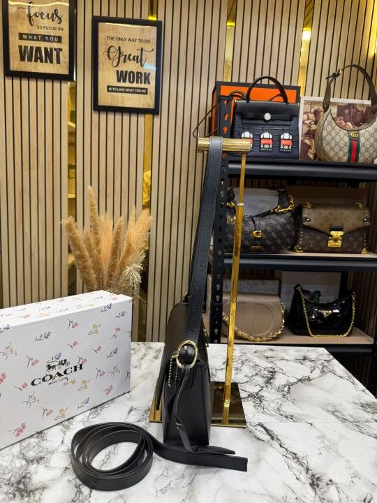 Coach Smooth Leather Flap Crossbody Shoulder Bag With Box And Dust Bag Price in India - Style 1 - Buy at Bootery - Image 3