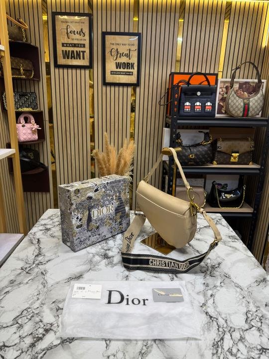 Christian Dior Saddle Premium Quality Shoulder Bag With Box And Dust Bag Price in India - Style 1 - Buy at Bootery - Image 4