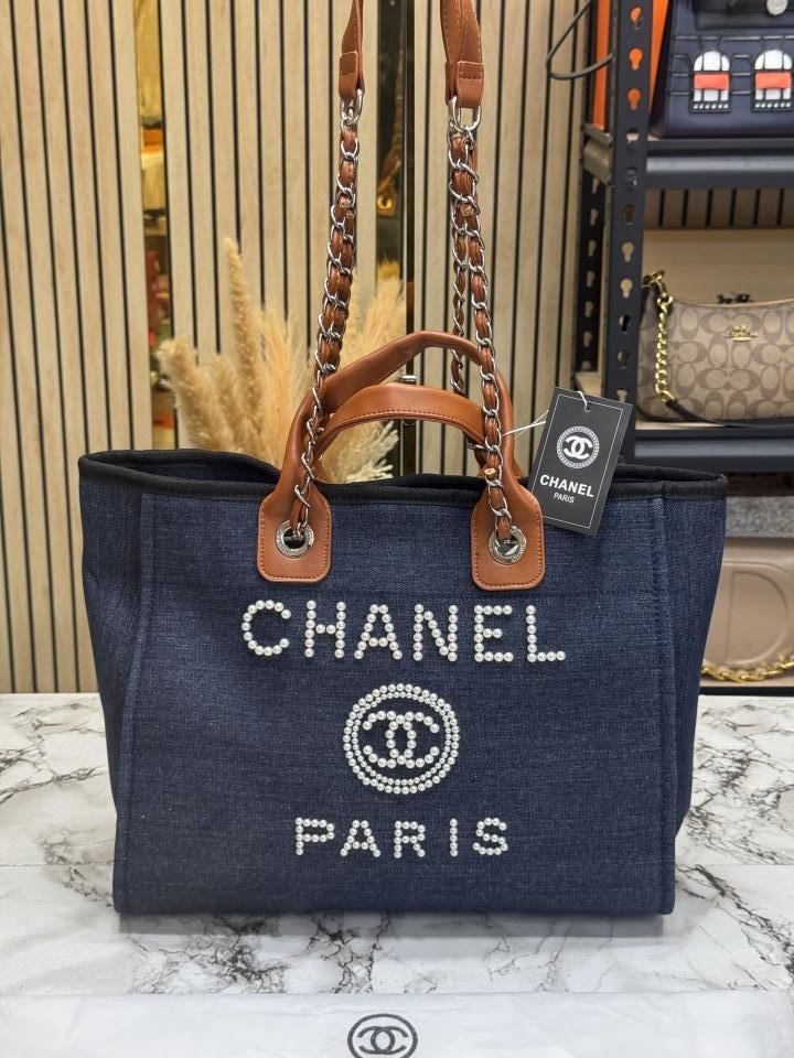 Buy Chanel Paris Due Tote Bag Diomond Logo With Dust Bag Premium Quality Online in India - Style 3 - Bootery - Image 5