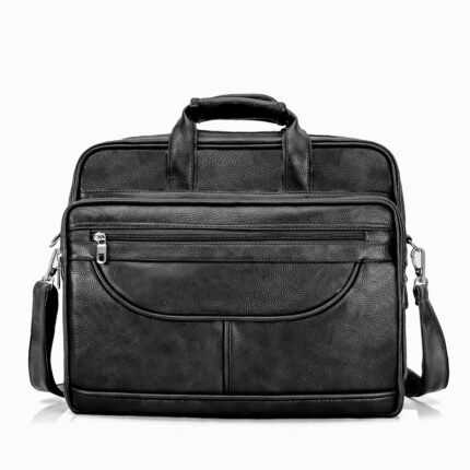 expandable laptop folder messenger bag-black - Bootery - Men's Shoes, Watches, Clothing & Accessories