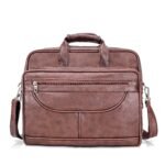 expandable laptop folder messenger bag-tan - Bootery - Men's Shoes, Watches, Clothing & Accessories