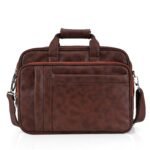 brown leather laptop & office messenger bag - Bootery - Men's Shoes, Watches, Clothing & Accessories