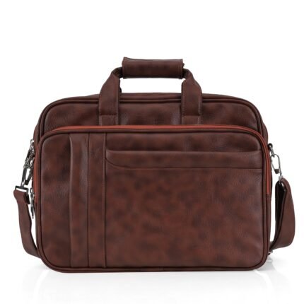 brown leather laptop & office messenger bag - Bootery - Men's Shoes, Watches, Clothing & Accessories