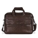 premium chocolate brown leather laptop briefcase - Bootery - Men's Shoes, Watches, Clothing & Accessories
