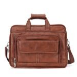 classic tan leather executive briefcase - Bootery - Men's Shoes, Watches, Clothing & Accessories