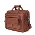 classic tan leather executive briefcase - Bootery - Men's Shoes, Watches, Clothing & Accessories